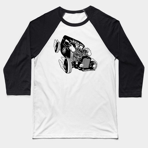 Hot rod Baseball T-Shirt by Controlx